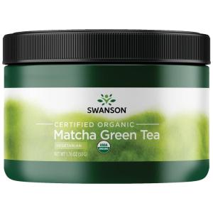 Swanson 100% Certified Organic Matcha Green Tea 1.76 Ounce (50 g) Pwdr