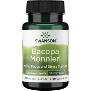 Swanson Bacopa Monniera 10:1 Extract 50 Milligrams 90 Capsules
