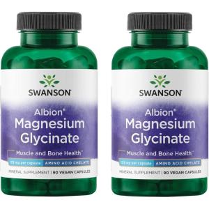 Swanson Chelated Magnesium 133 Milligrams 90 Capsules (2 Pack)(90 Count (Pack of 2))