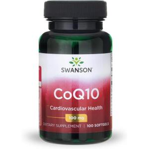 Swanson CoQ10 – Energy Antioxidant Support – Coenzyme Q10 Supplement – (100 Softgels, 100mg Each)
