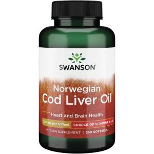Swanson Cod Liver Oil 1250 Iu A/135 Iu D 250 Sgels