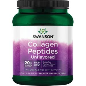 Swanson Collagen Peptides Unflavored 19.75 oz Pwdr