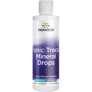 Swanson Concentrace Trace Mineral Drops 8oz-Complete Mineral Complex for Energy, Hydration, & Electrolyte Balance Over 72 High Absorption Ionic Minerals Such As Magnesium, Potassium, Calcium