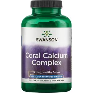 Swanson Coral Calcium Complex 180 Capsules