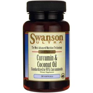 Swanson Curcumin & Coconut Oil 30 Sgels