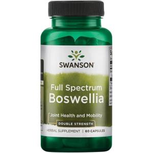 Swanson Double Strength Boswellia – Ayurvedic Herb for Joint Flexibility & Mobility Support – Boswellia Serrata Resin – (60 Capsules, 800mg Each)(60 Count (Pack of 1))