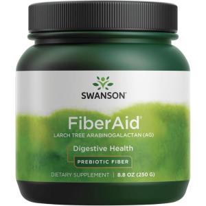 Swanson FiberAid – Larch Tree Arabinogalactan (AG) Powder – Fiber Drink Mix Promoting Digestive Health and Supports Gastrointestinal Health – (8.8oz)