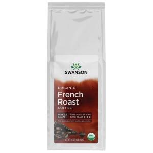 Swanson French Roast Whole Bean Organic Coffee – Dark 16 Ounce (1 lb) (454 g) Pkg