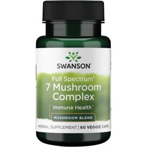 Swanson Full Spectrum 7 Mushroom Complex 60 Veg Capsules