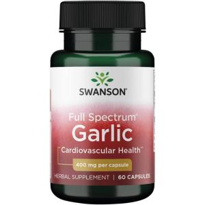 Swanson Full Spectrum Garlic (Cloves) 400 Milligrams 60 Capsules