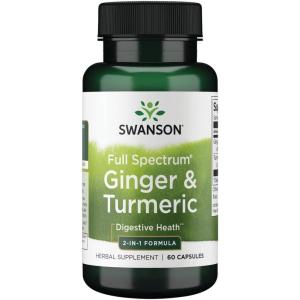 Swanson Full Spectrum Ginger & Turmeric 60 Capsules