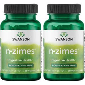 Swanson Full Spectrum N-Zimes 90 Veg Capsules Enzyme(90 Count (Pack of 2))