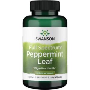 Swanson Full Spectrum Peppermint Leaf 400 Milligrams 120 Capsules