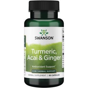 Swanson Full Spectrum Turmeric Acai & Ginger 60 Capsules