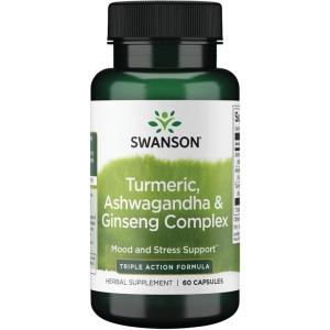 Swanson Full Spectrum Turmeric Ashwagandha & Ginseng Complex 60 Capsules