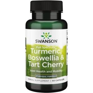 Swanson Full Spectrum Turmeric Boswellia & Tart Cherry Joint Function & Support 60 Capsules