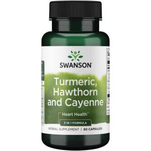 Swanson Full Spectrum Turmeric Hawthorn & Cayenne 60 Capsules