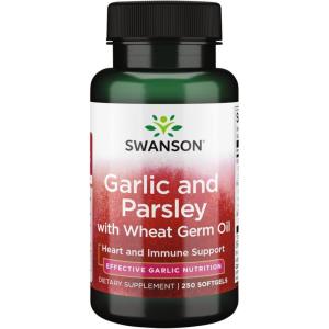 Swanson Garlic & Parsley – Promotes Heart Support and Immune Support – Garlic Oil and Parsley Seed Oil Supplement for Enhanced Wellness – (250 Softgels)