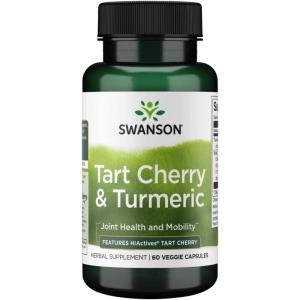 Swanson Hiactives Tart Cherry & Turmeric 60 Veg Capsules