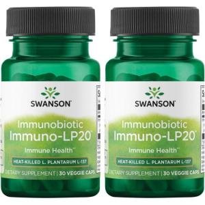 Swanson Immunobiotic Immuno-Lp20 50 Milligrams 30 Veg Capsules(30 Count (Pack of 2))