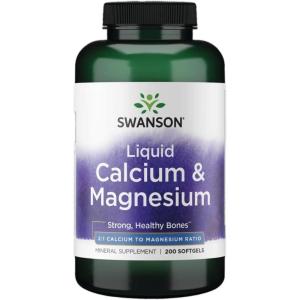 Swanson Liquid Calcium & Magnesium 200 SGELS
