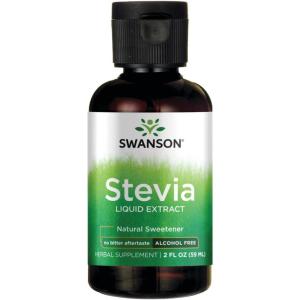 Swanson Liquid Stevia (Alcohol Free) 2 fl Ounce (59 ml) Liquid