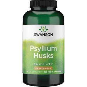 Swanson Psyllium Husk Dietary Fiber Supplement 610 mg 300 Capsules(300 Count (Pack of 1))