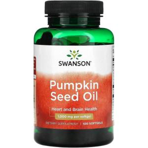 Swanson, Pumpkin Seed Oil, 1,000 mg, 100 Softgels(100 Count (Pack of 1))