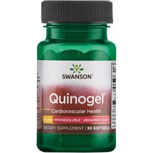 Swanson Quinogel (Hydrosoluble Ubiquinol Coq10) 50 Milligrams 30 Sgels(30 Count (Pack of 1))