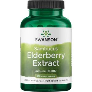 Swanson Sambucus Elderberry Extract 575 mg 120 Veg Caps