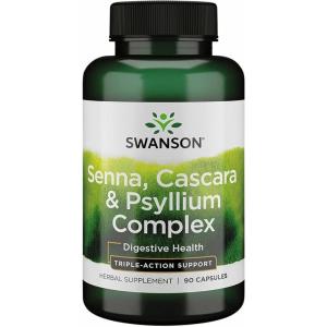 Swanson Senna Psyllium Cascara Complex GI Tract Regularity Support 90 Capsules