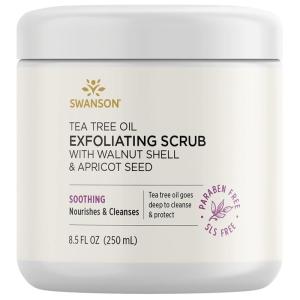 Swanson Tea Tree Oil Exfoliating Scrub 8.5 fl Ounce (250 ml) Scrub