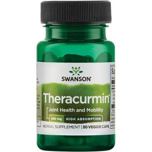 Swanson Theracurmin – Herbal Supplement Supporting Joint Health & Mobility – Formulated for High Absorption – (30 Capsules, 100mg Each)(30 Count (Pack of 1))