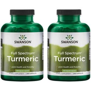 Swanson Turmeric 720 Milligrams 30 Capsules(240 Count (Pack of 2))