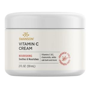Swanson Vitamin C Cream – 2 fl Ounce (59 ml) – Nourishing Cream for Skin Health and Radiance