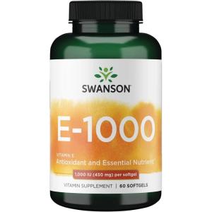 Swanson Vitamin E 1000 Iu 1000 Iu (450 Milligrams) 60 Sgels