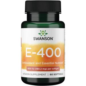 Swanson Vitamin E 400 Iu 400 Iu (268 Milligrams) 60 Sgels