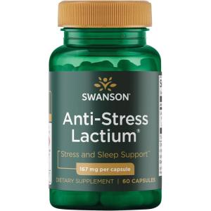 Swanson Women’s Anti-Stress Formula (Lactium) – Helps Counter Stress, Promotes Relaxation and Sleep Support – (60 Capsules, 167mg) 1 Pack(60 Count (Pack of 1))