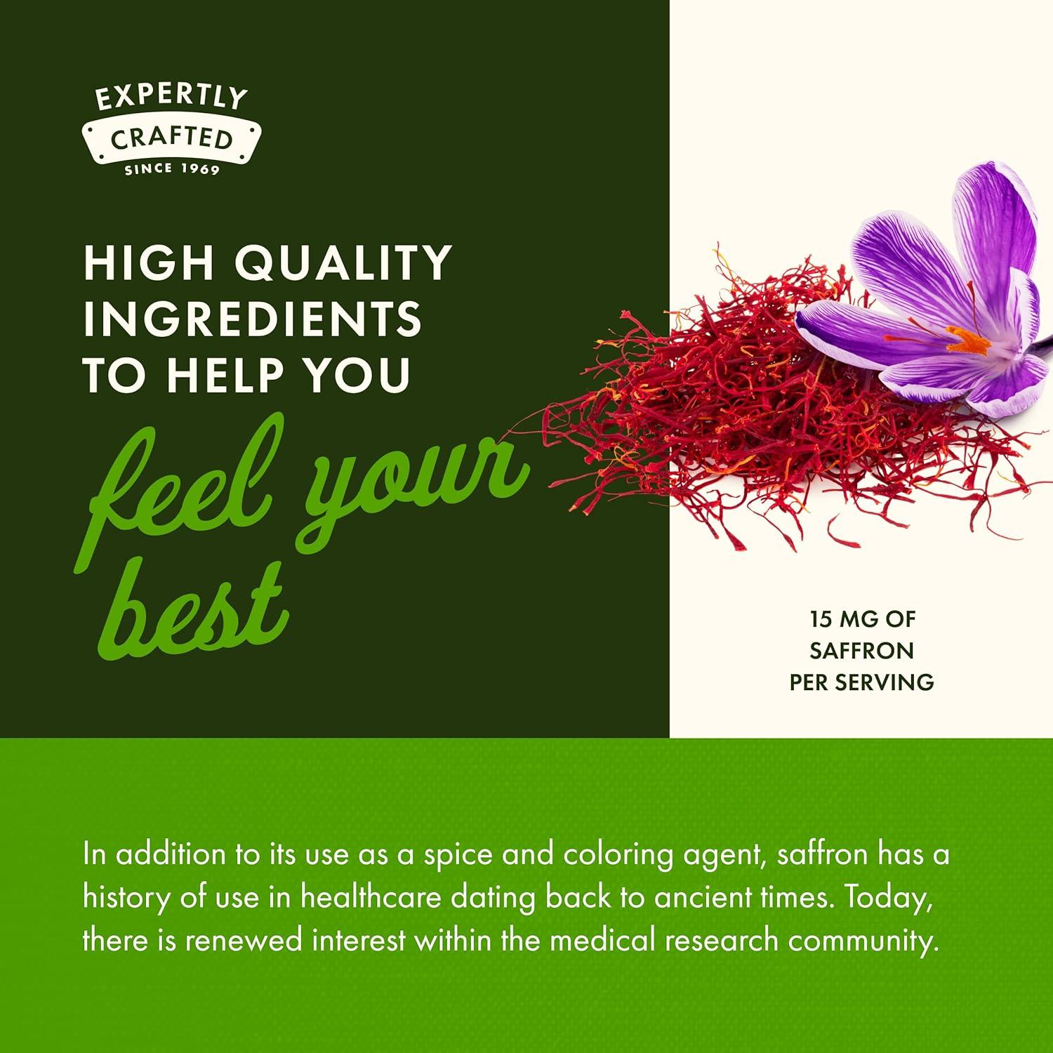 imageSwanson Full Spectrum Saffron Whole Ground StigmasHerbal Supplement Promoting Natural Mood Support ampamp Stress Management Organic Spanish Saffron Supplement60 Veggie Capsules 15mg Each 2 Pack60 Count Pack of 3