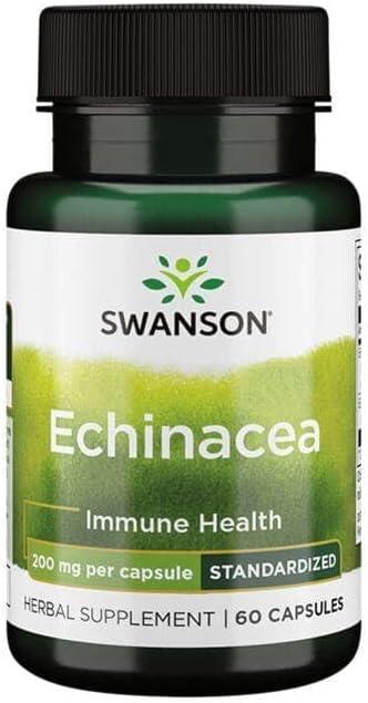 imageSwanson HERB ECHINACEA STD 200MG 60 CAPS
