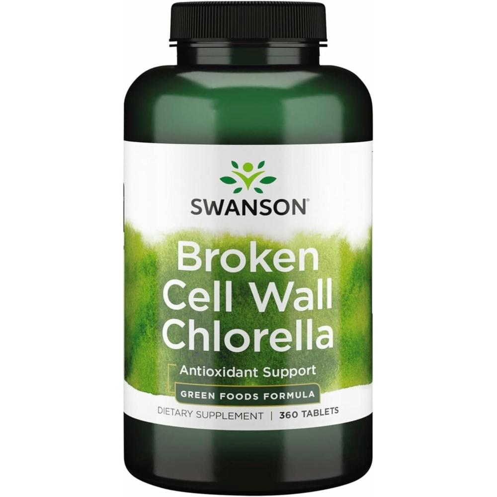 imageSwanson Broken Cell Wall Chlorella 500 Milligrams 360 Tabs