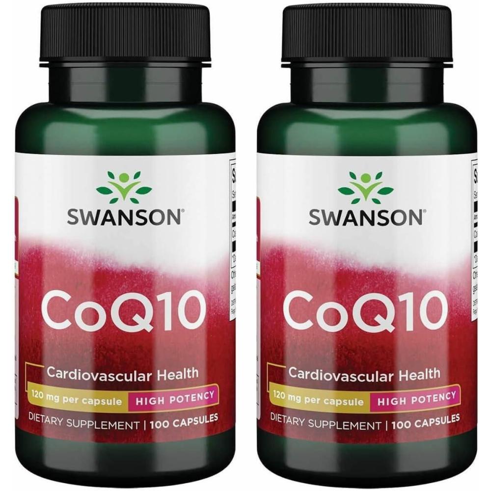 imageSwanson CoQ10 Helps Promote Heart Health Energy Support ampamp Aids Overall Cardiovascular System Health Helps Maintain Coenzyme Q10 Supplement 100 Capsules 120mg Each100 Count Pack of 2