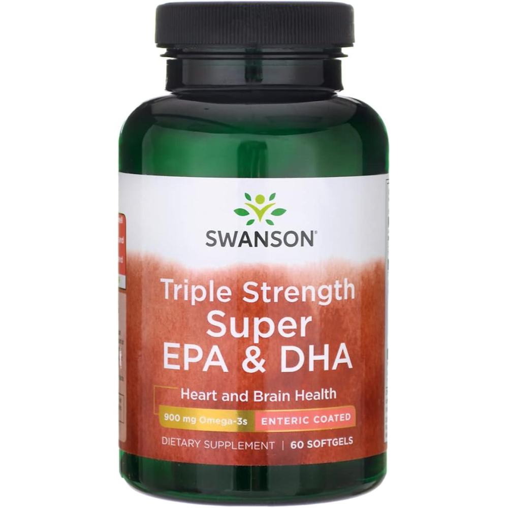 imageSwanson Triple Strength Super Epa ampamp Dha  Enteric Coated 60 Sgels