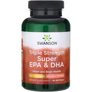 Swanson Triple Strength Super Epa & Dha – Enteric Coated 60 Sgels