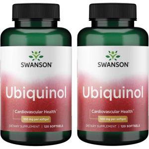 Swanson Ubiquinol 100 mg 120 Sgels 2 Pack