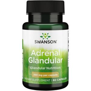 Swanson Adrenal Glandular 350 Milligrams 60 Capsules(60 Count (Pack of 1))