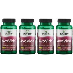 Swanson AvoVida – Natural Supplement Promoting Joint Health & Mobility – Avocado & Soybean Unsaponifiables to Support Cartilage & Tissue Health – (60 Capsules, 300mg Each) (1 Pack)(60 Count (Pack of 4))