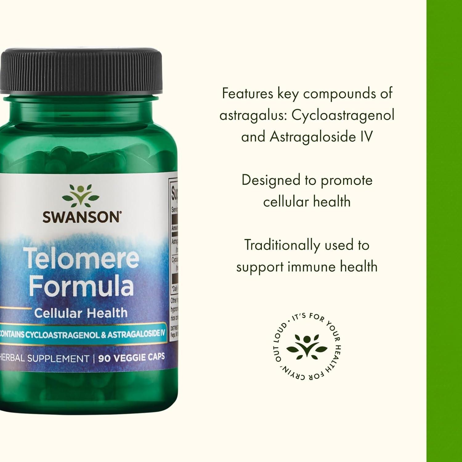 imageSwanson Telomere Formula 90 Veg Caps 2 Pack