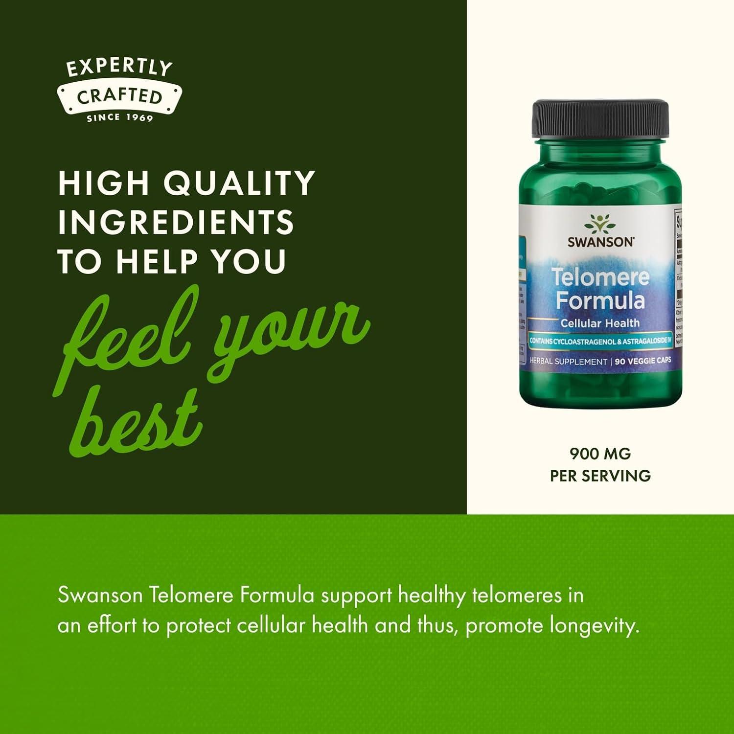 imageSwanson Telomere Formula 90 Veg Caps 2 Pack