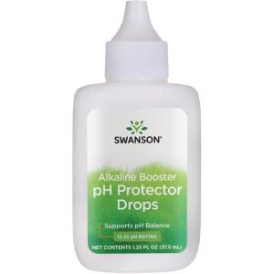 Swanson Alkaline Booster – pH Protector Drops with 12.25 pH Rating – Make Your Own Alkaline Water – Add to Distilled Water to Help Maintain pH Balance (1.25 Fl Oz)
